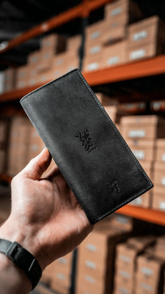 Classic Black Leather Wallet for Men